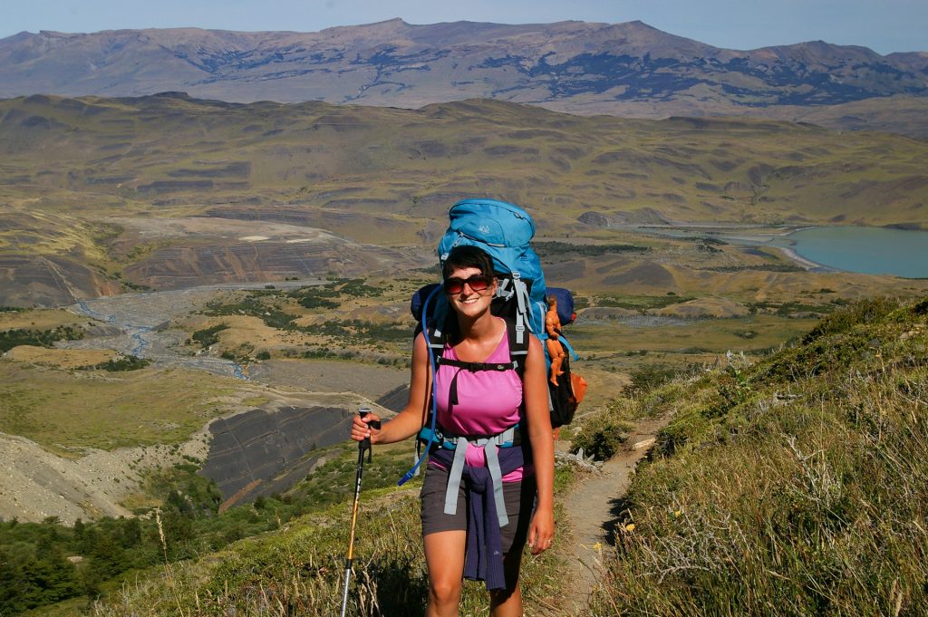 cara griffiths of meet me on the hill photography hiking in torres del paine