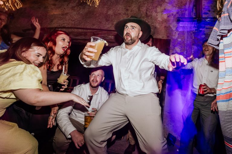 spilling drinks on the dancefloor