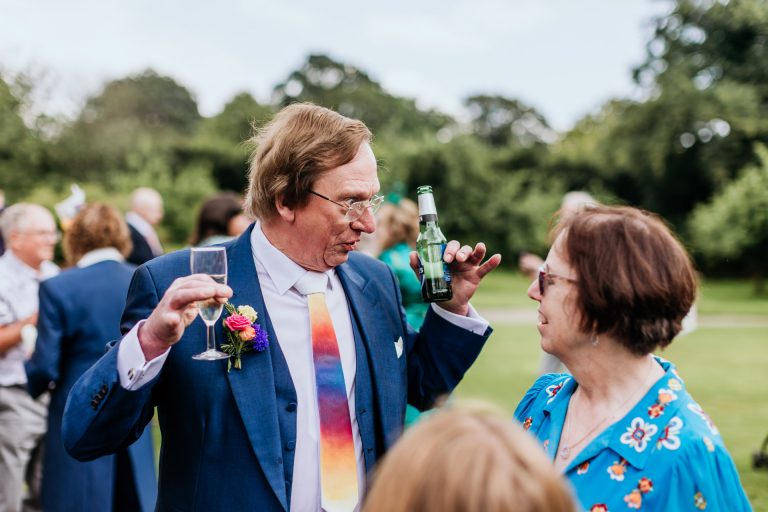 quirky dad with colourful tie