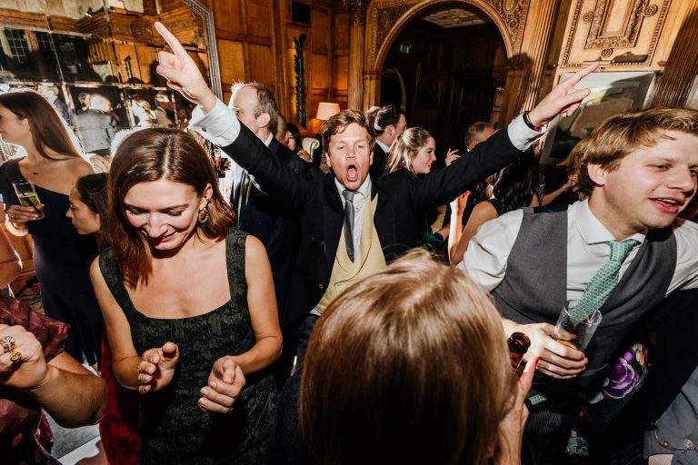 arms up on the dancefloor at bovey castle