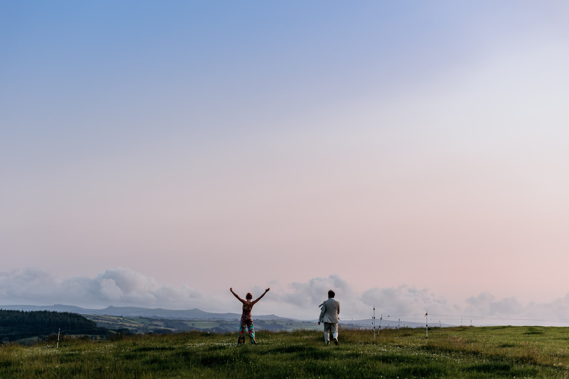 arms up and embrace the sunset at bradstone manor