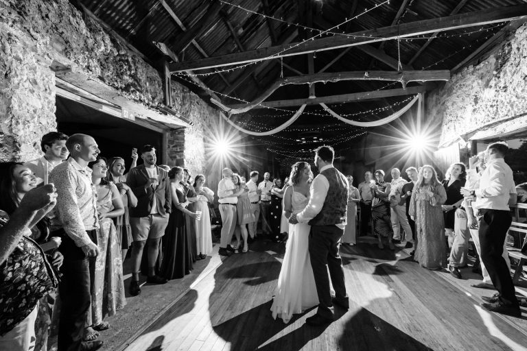 beautiful first dance in ashridge great barn