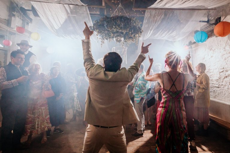 hands in the air big celebrations for that first dance