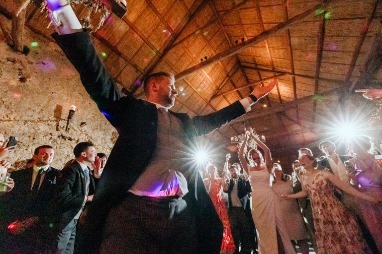 groom on the dancefloor at higher eggbeer